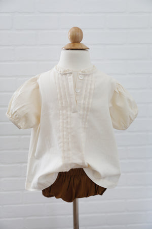 Quinn Blouse - Cream - IMPERFECT