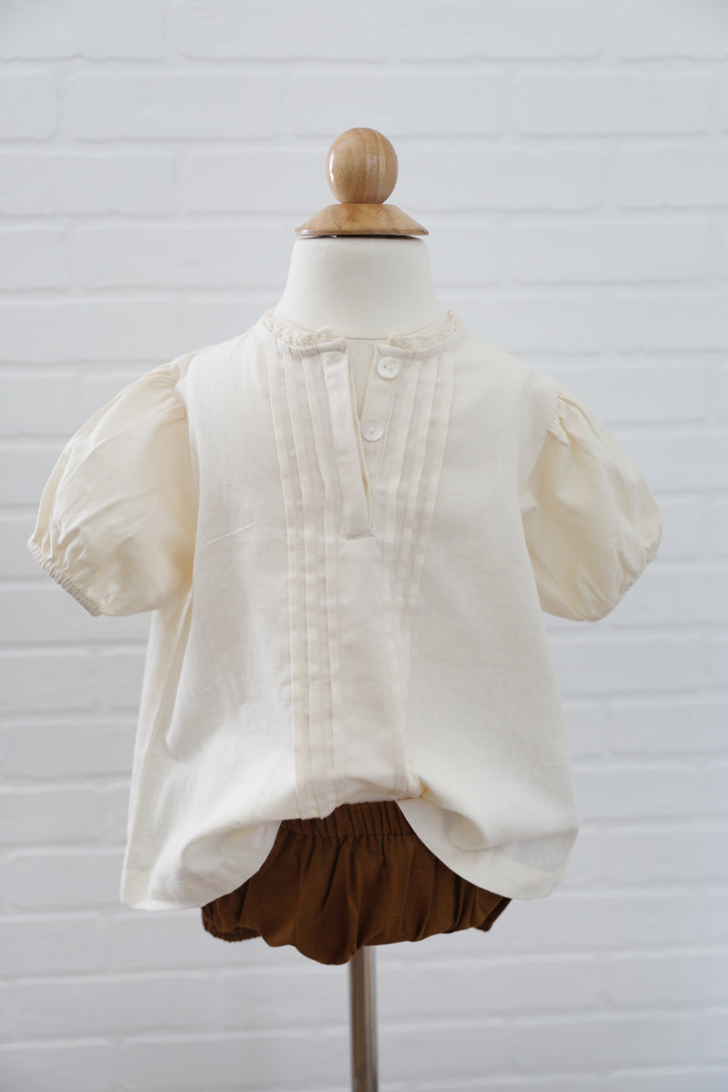 Quinn Blouse - Cream - IMPERFECT